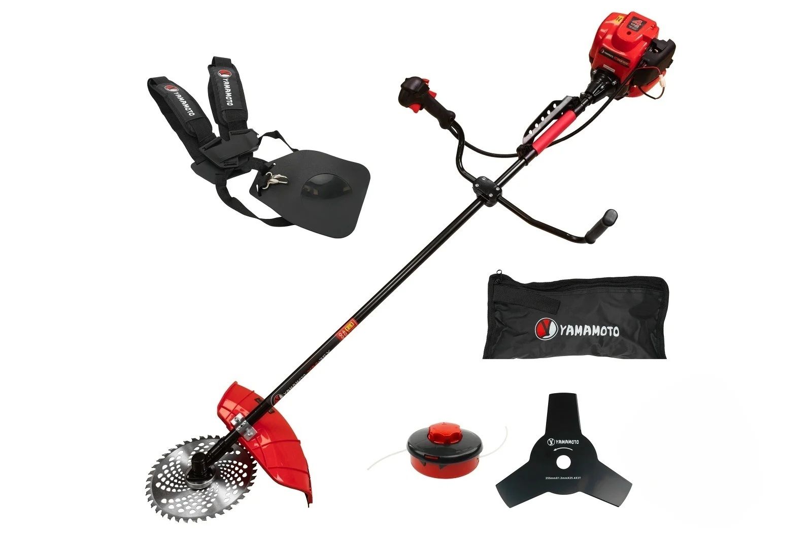 Motocoasa pe benzina, Yamamoto YM35X, 4 timpi, 5.6 CP, 52 CC